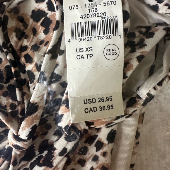 NWT Aerie Sun Bum Bikini Bottom Cheetah Print XS - Picture 5 of 5